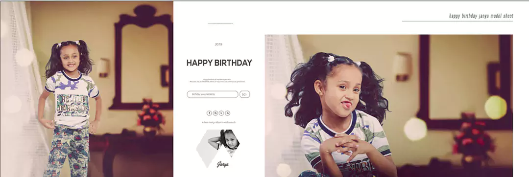 Birthday Album 12 x 36 Designs ideas
